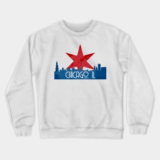 Chicago Skyline Star Crewneck Sweatshirt